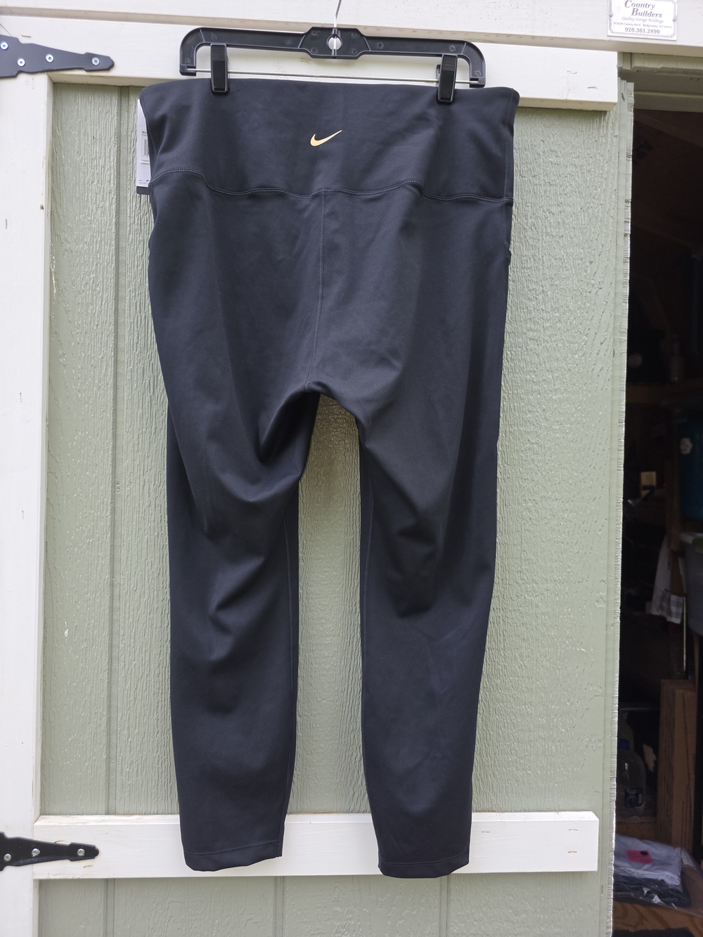 NIKE DRI-FIT, High-Rise Black Active Capri Leggings #YLEG22 - Picture 6 of 12